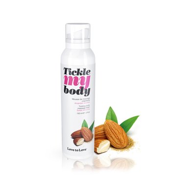 Massage foam Love To Love Tickle my body Sweet almonds (150 ml), moisturizing