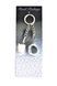 Handcuffs Keychain with Buckle White