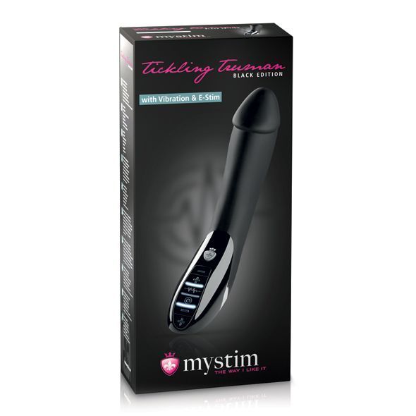 Mystim Tickling Truman eStim Black Vibrator with electrostimulation, myostimulator