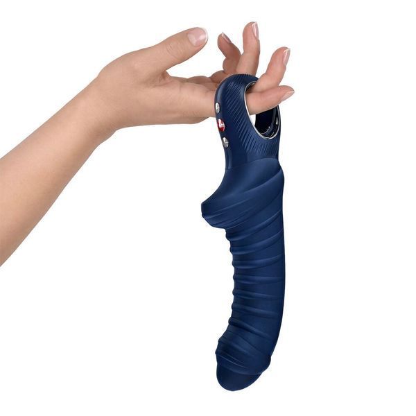 Вібратор для точки G Fun Factory TIGER Nightblue, ребристий, підходить для анальної стимуляції SX4308 фото