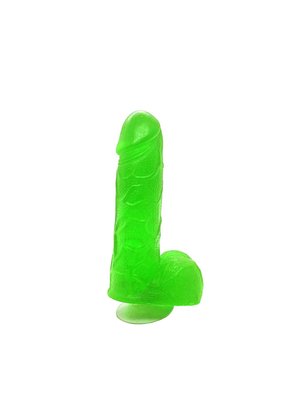 Craft soap-penis with suction cup Pure Bliss Green size S natural