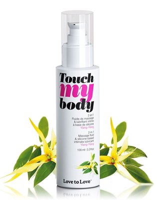 Love To Love TOUCH MY BODY Ylang-Ylang Massage Gel and Lubricant 2-in-1 (100ml), moisturizing