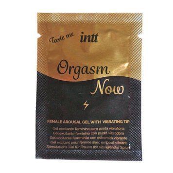 Intt Orgasm Now 2-in-1 Clitoral Vibrator Gel Sample (2 ml)