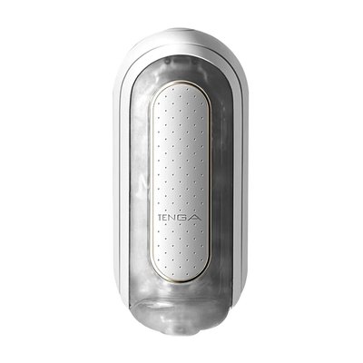 Vibrating masturbator Tenga Flip Zero Electronic Vibration White, adjustable intensity, foldable