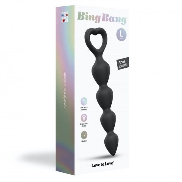 Love To Love BING BANG L - BLACK ONYX Anal Beads