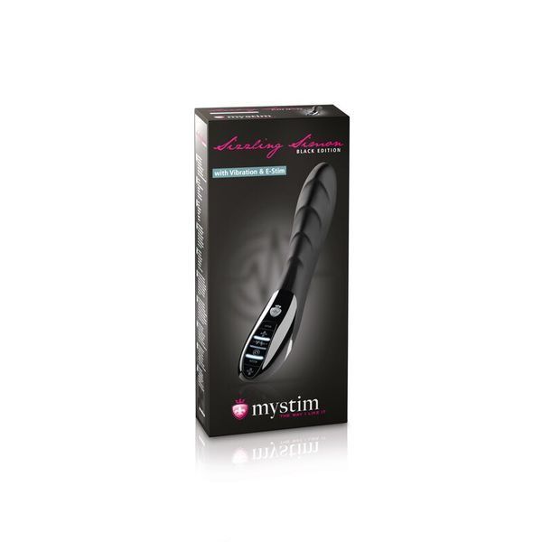 Mystim Sizzling Simon eStim Black Electro-Stimulation Vibrator