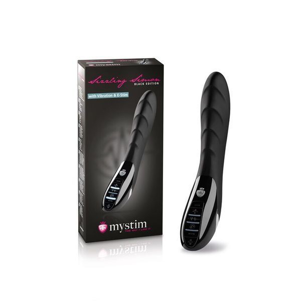 Mystim Sizzling Simon eStim Black Electro-Stimulation Vibrator