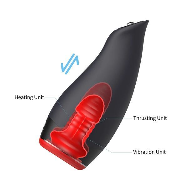 Мастурбатор Otouch Pleasure Engine, 7 режимов вибрации, 5 режимов фрикций, подогрев, джойстик SX3502 фото