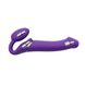 Безремневой страпон с вибрацией Strap-On-Me Vibrating Violet L, диам. 3,7см, пульт ДУ, регулируемый SO3826 фото 3