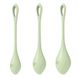 Satisfyer Yoni Power 2 Light Green Yoni Bead Set, diameter 2-2.5-3 cm, weight 22-44-73 g