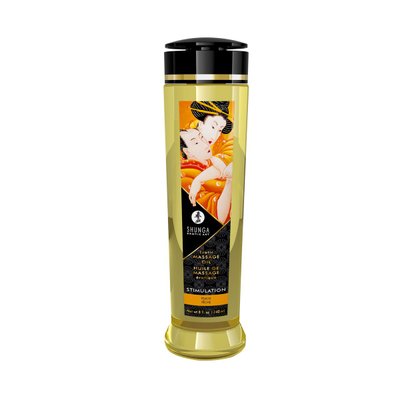 Shunga Stimulation Peach Massage Oil (240 ml), natural moisturizing