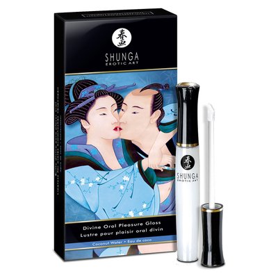 Shunga LIPGLOSS Coconut Water lip gloss (10ml), tingling effect, cold-hot