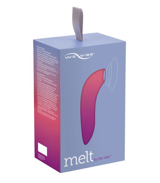 Vacuum smart stimulator for couples Melt by We-Vibe Coral, designed for use during penetrative sex