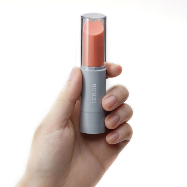 Lipstick vibrator IROHA STICK Grey, smooth power increase