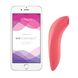 Vacuum smart stimulator for couples Melt by We-Vibe Coral, designed for use during penetrative sex