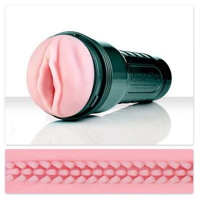 Vibrating masturbator Fleshlight Vibro Pink Lady Touch, three vibrating bullets, stimulating relief