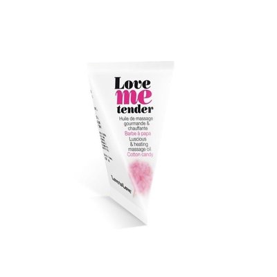 Love To Love - Love Me Tender Massage Oil, Cotton Candy (10 ml), cotton candy scent, paraben-free