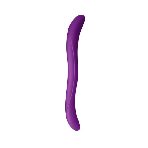 Wooomy Twoooney Semirealistic Double Dong Purple, 3cm and 3.8cm diameter