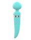 2-in-1 PILLOW TALK Vibrator - Sultry Teal, classic massager and vibrator with rotation, heating