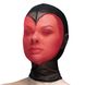 Heart-shaped full face mesh mask Feral Feelings - Hearts Mask Black/Red