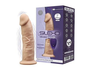 SilexD Henry Vibro Flesh Vibrating Dildo (Model 2 size 7in) + LRS, diameter 4.4cm