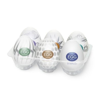 Tenga Egg Hard Boild Pack (6 eggs) masturbator-egg set