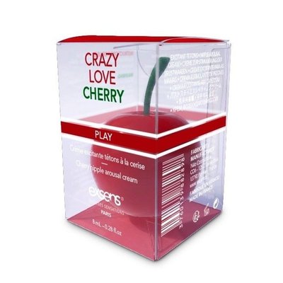 EXSENS Crazy Love Cherry nipple stimulating cream (8 ml) with jojoba and shea butter, edible