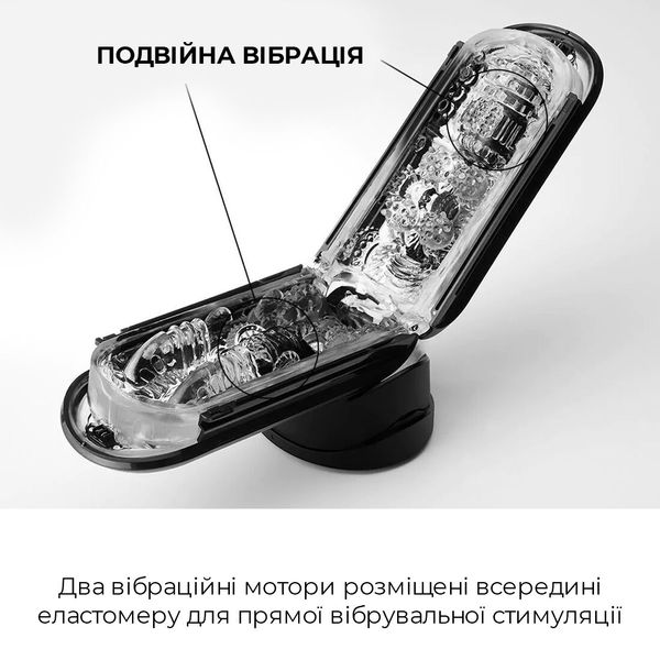 Вібромастурбатор Tenga Flip Zero Electronic Vibration Black, змінна інтенсивність, розкладний SO2445 фото