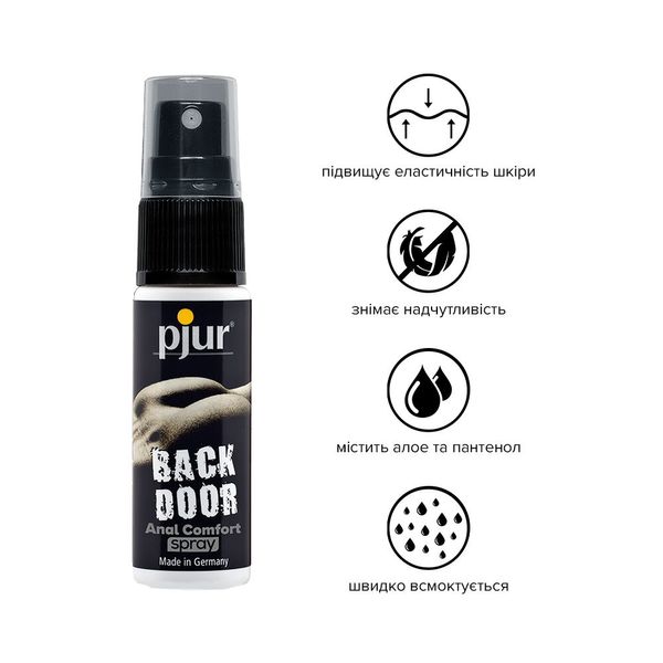 Anal relaxing spray pjur backdoor 20 ml with panthenol and aloe, highly concentrated