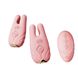 Zalo Nave Coral Pink smart breast vibrator, remote control, app-enabled.