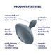 Анальна вібропробка Satisfyer Booty Absolute Beginners 4, для початківців, ввідна частина 3 см SX0545 фото 5