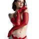 Feral Feelings Long Glovers S Mesh Gloves, Red