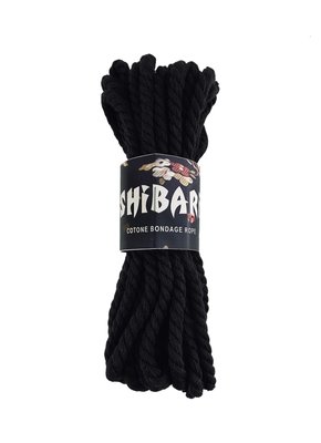 Feral Feelings Shibari Rope Cotton Rope, 8 m black