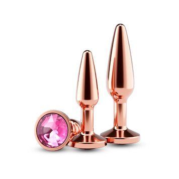 Набір анальних пробок NS Novelties Rear Assets - Tapered Trainer Kit - Rose Gold - Pink SX4385 фото