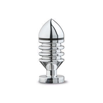 Mystim Hector Helix S Metal Anal Plug for Electrostimulator, 4cm Diameter, Silver