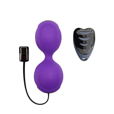 Вагинальные шарики с вибрацией Adrien Lastic Kegel Vibe Purple, диаметр 3,7см AD40753 фото