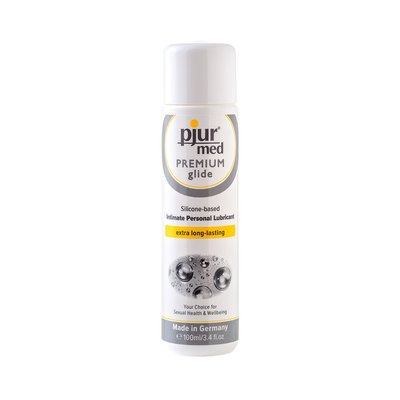 Silicone-based lubricant pjur MED Premium glide 100 ml for sensitive skin, clinically tested