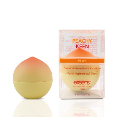 Nipple stimulating cream EXSENS Peachy Keen (8ml) with jojoba and shea butter, edible, sugar-free