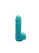 Craft soap-penis with suction cup Pure Bliss Turquoise size S natural