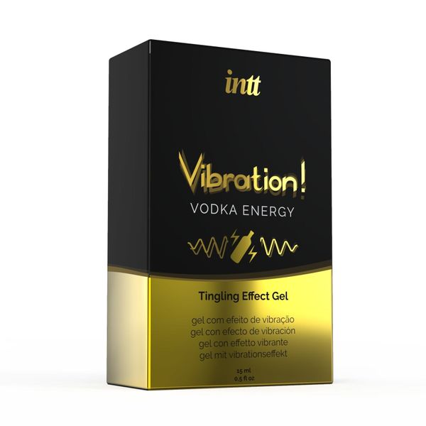 Intt Vibration Vodka liquid vibrator (15 ml), thick gel, very tasty, lasts up to 30 minutes