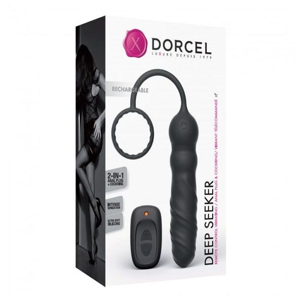 Anal vibrator Dorcel Deep Seeker with erection ring and remote control