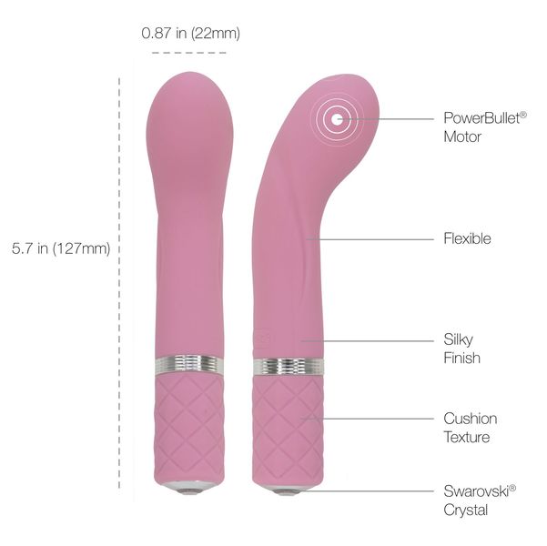 Luxurious Pillow Talk - Racy Pink vibrator with Swarovski crystal for the G-spot, gift packaging