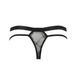 Чоловічі прозорі стринги Passion 029 THONG COLLIN XXL/XXXL Black, сітка SO7560 фото 6