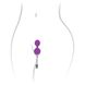 Adrien Lastic Kegel Vibe Purple Vibrating Ben Wa Balls, diameter 3.7cm