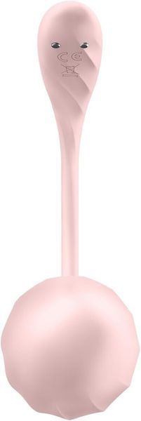 Satisfyer Ribbed Petal Connect App Rose Smart Vibrating Egg, Smartphone Control, Remote Control