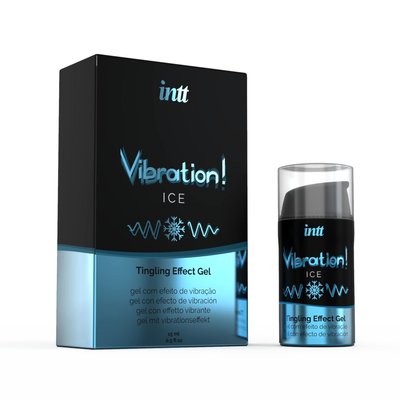 Intt Vibration Ice liquid vibrator (15 ml), thick gel, very unusual, lasts up to 30 minutes