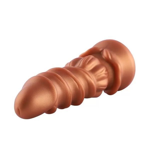 Фалоімітатор для секс-машин Hismith Spiral Grain Silicone Dildo Monster Series, спіральний рельєф SO9961 фото