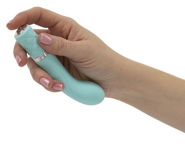 Luxurious Pillow Talk - Racy Teal vibrator with Swarovski crystal for the G-spot, gift packaging