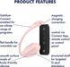 Satisfyer Ribbed Petal Connect App Rose Smart Vibrating Egg, Smartphone Control, Remote Control