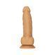 ADDICTION Dual Density Silicone Dildo Caramel 8&Prime;, suction cup, diameter 4.3 cm, vibrating bullet